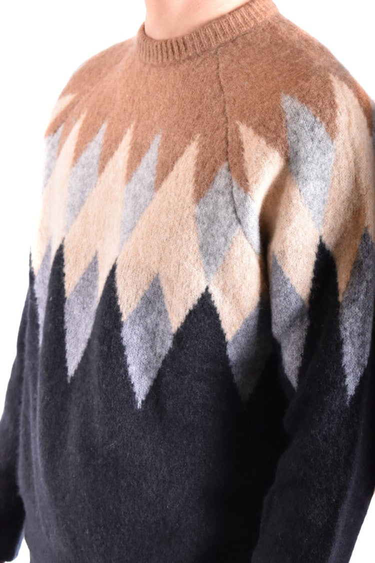 Laneus Multicolor Wool-Blend Sweater