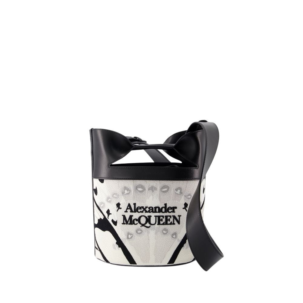 Alexander Mcqueen The Bucket Bow Crossbody - Leather - White