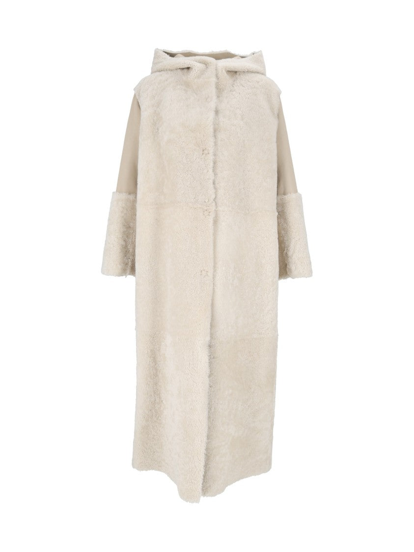 Antonelli Firenze Mid-Length Shearling Leather Coat