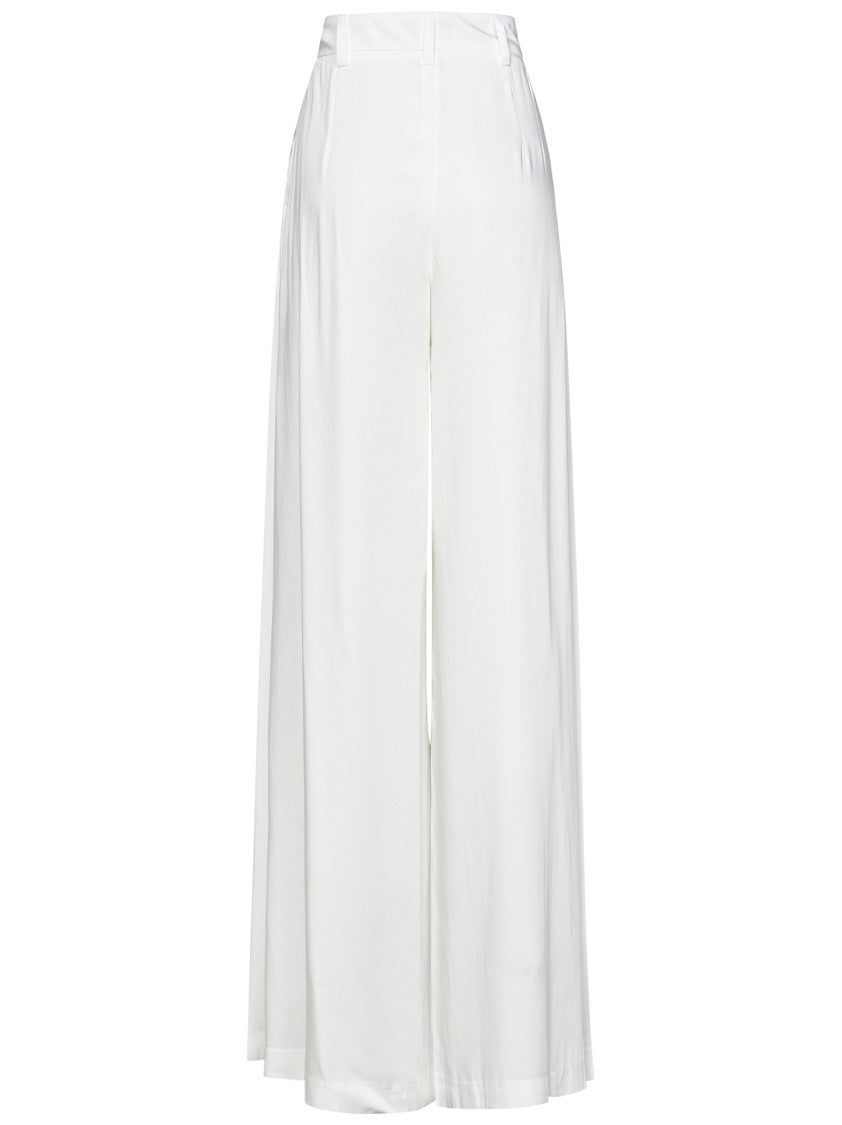 Mônot High-Waisted Palazzo Trousers With Double Front Pleat
