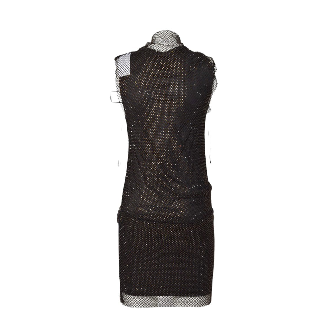 Sportmax Fitted Mini Dress With Textured Mesh Overlay