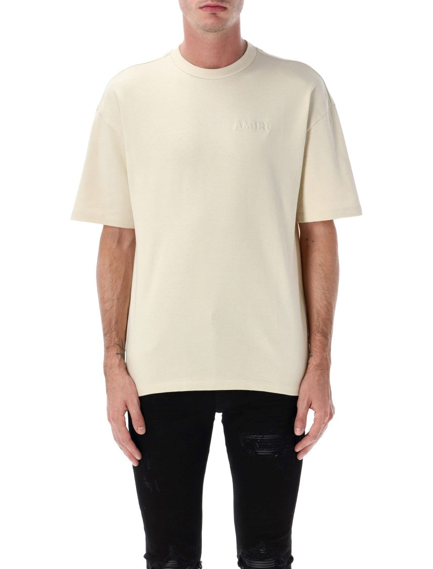 Amiri Oversized Cotton T-Shirt With Logo Embroidery