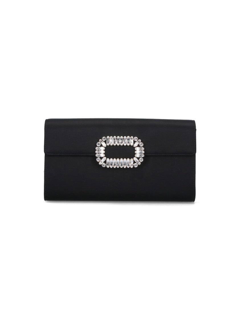 Roger Vivier Rectangular Pouch With Gold Chain