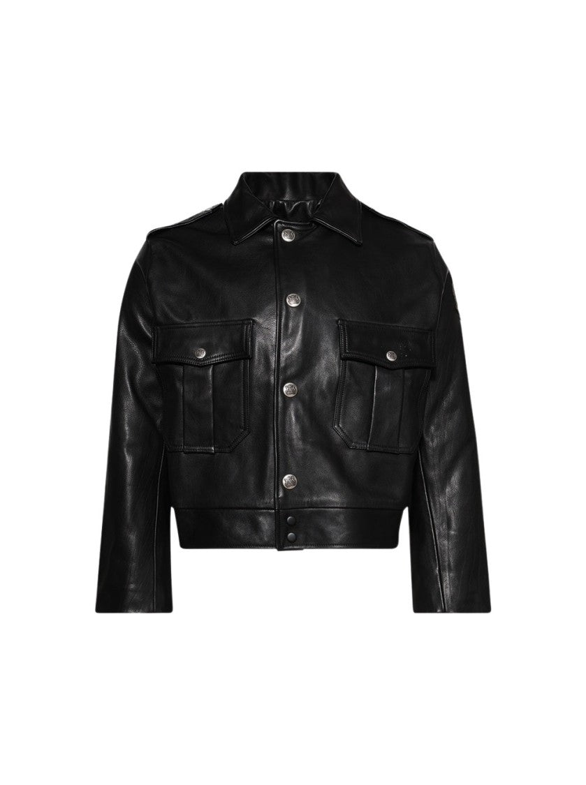 Earthling Vip Crew Leather Jacket Black