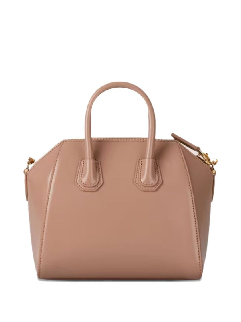 Givenchy Structured Gold Hardware Silk Top Bag