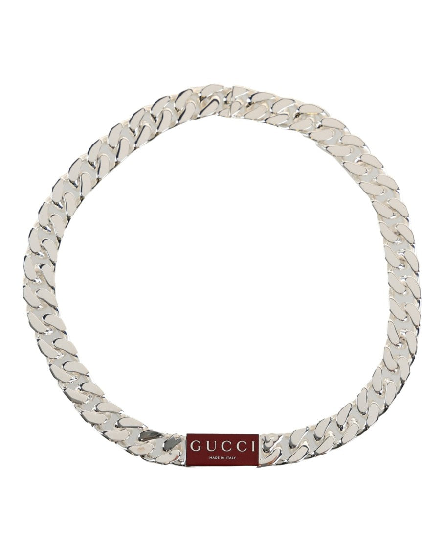 Gucci Trademark Enamel Chain Necklace