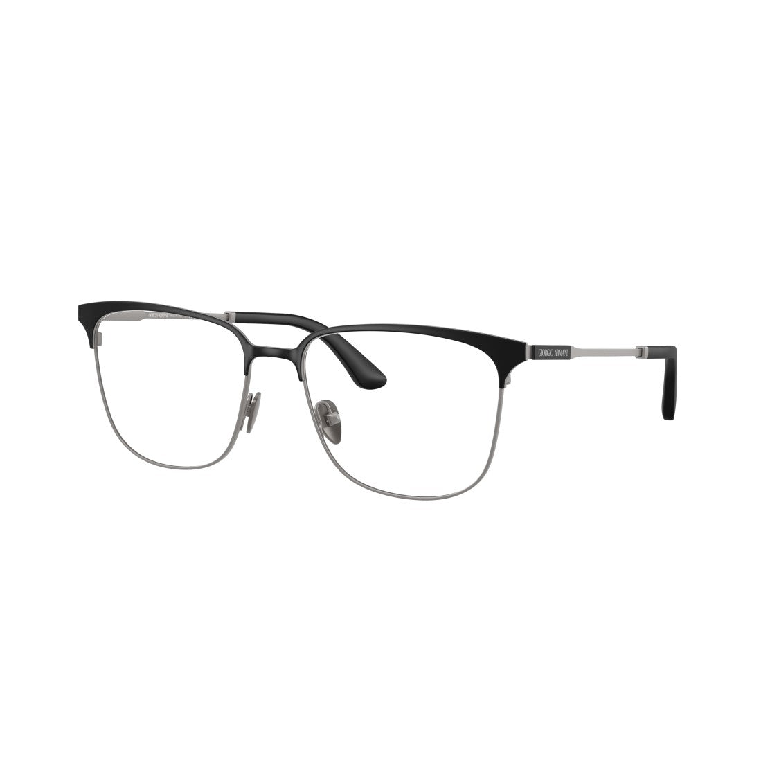 Giorgio Armani 0Ar5163 Semi-Rimless Metal Frame Eyeglasses With Adjustable Nose Pads