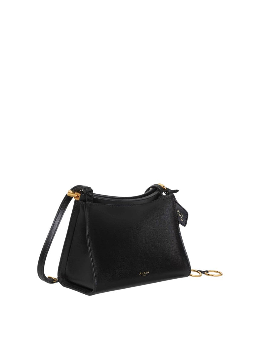 Alaïa Structured Black Handbag With Adjustable Strap