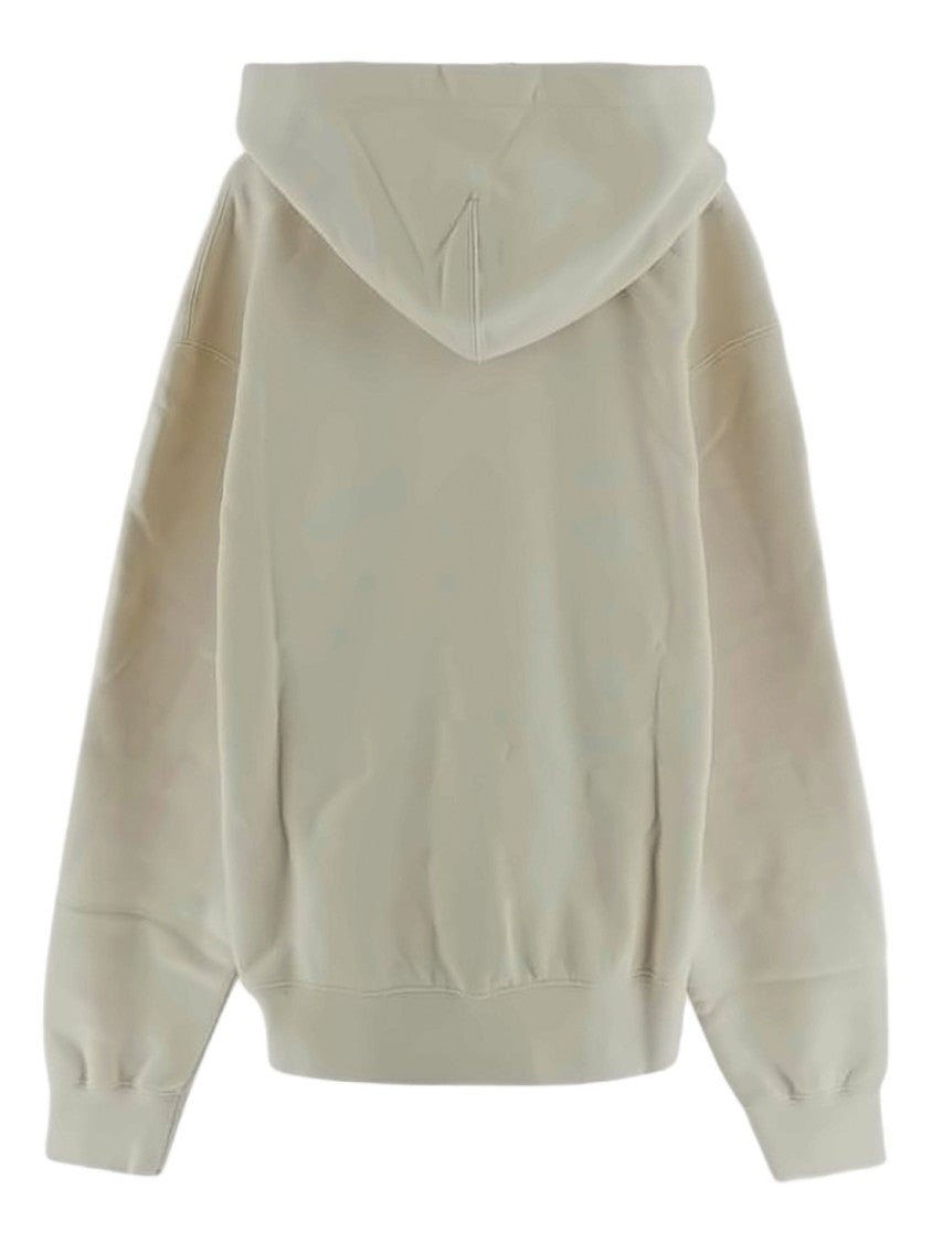 Jil Sander Relaxed Fit Cotton Hoodie With Drawstring