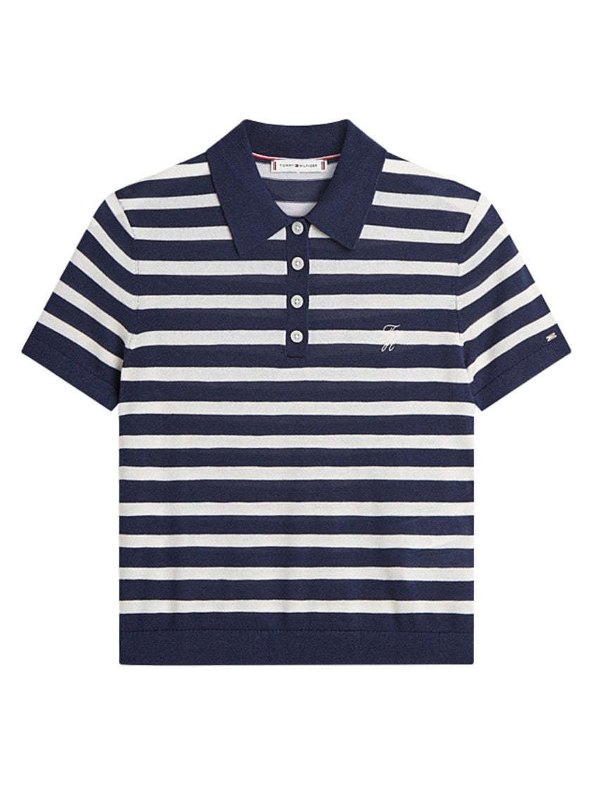 Tommy Hilfiger Short Sleeved Striped Polo Shirt