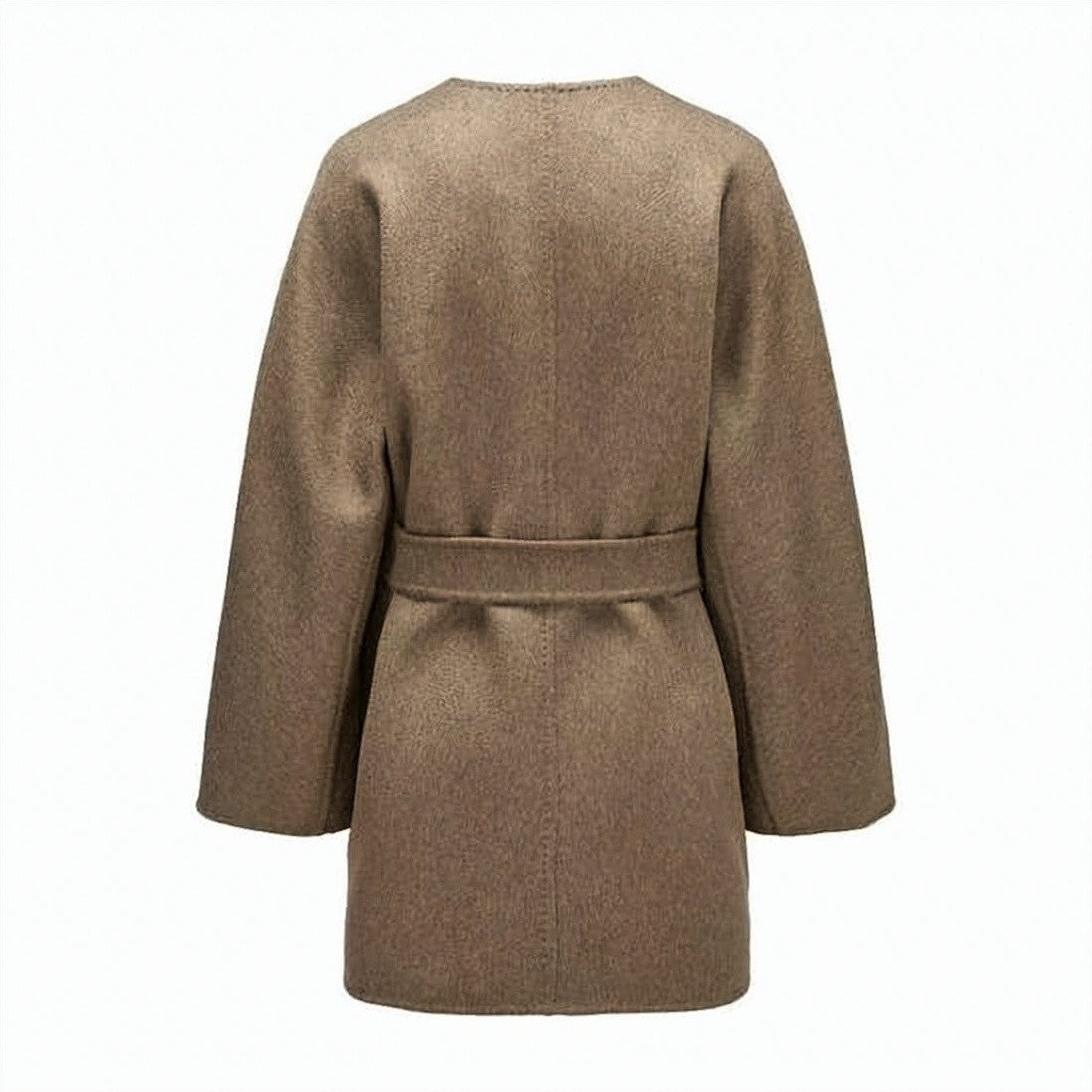 Max Mara Cashmere Short Coat With Belted Waist