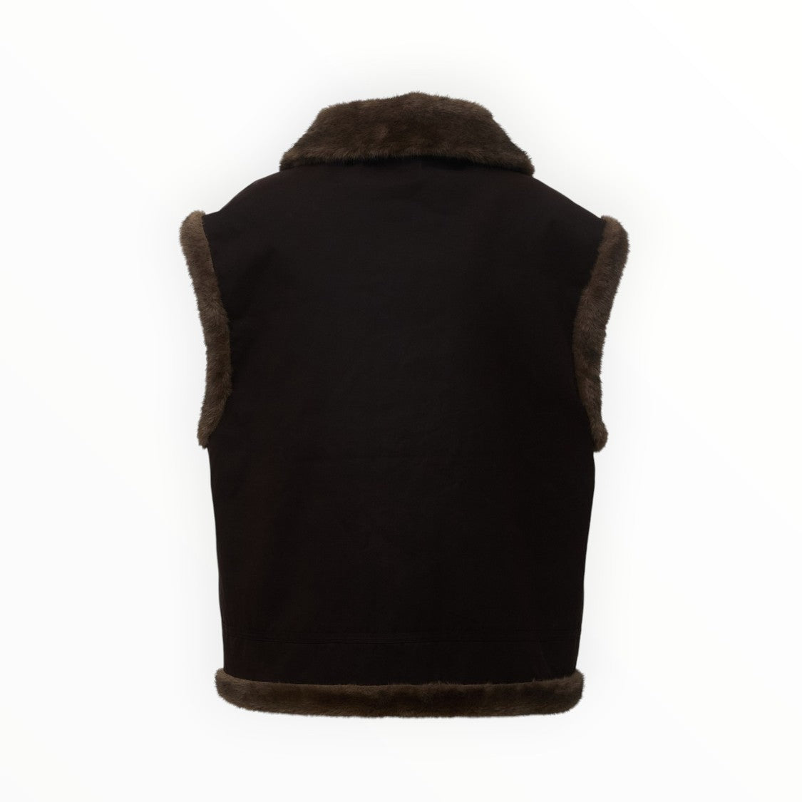 Mc2 Saint Barth Hesketh Reversible Waxed Faux Fur Gilet