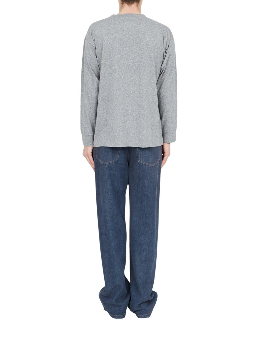 Mm6 By Maison Margiela Soft Patch Detail Cotton Jersey T-Shirt