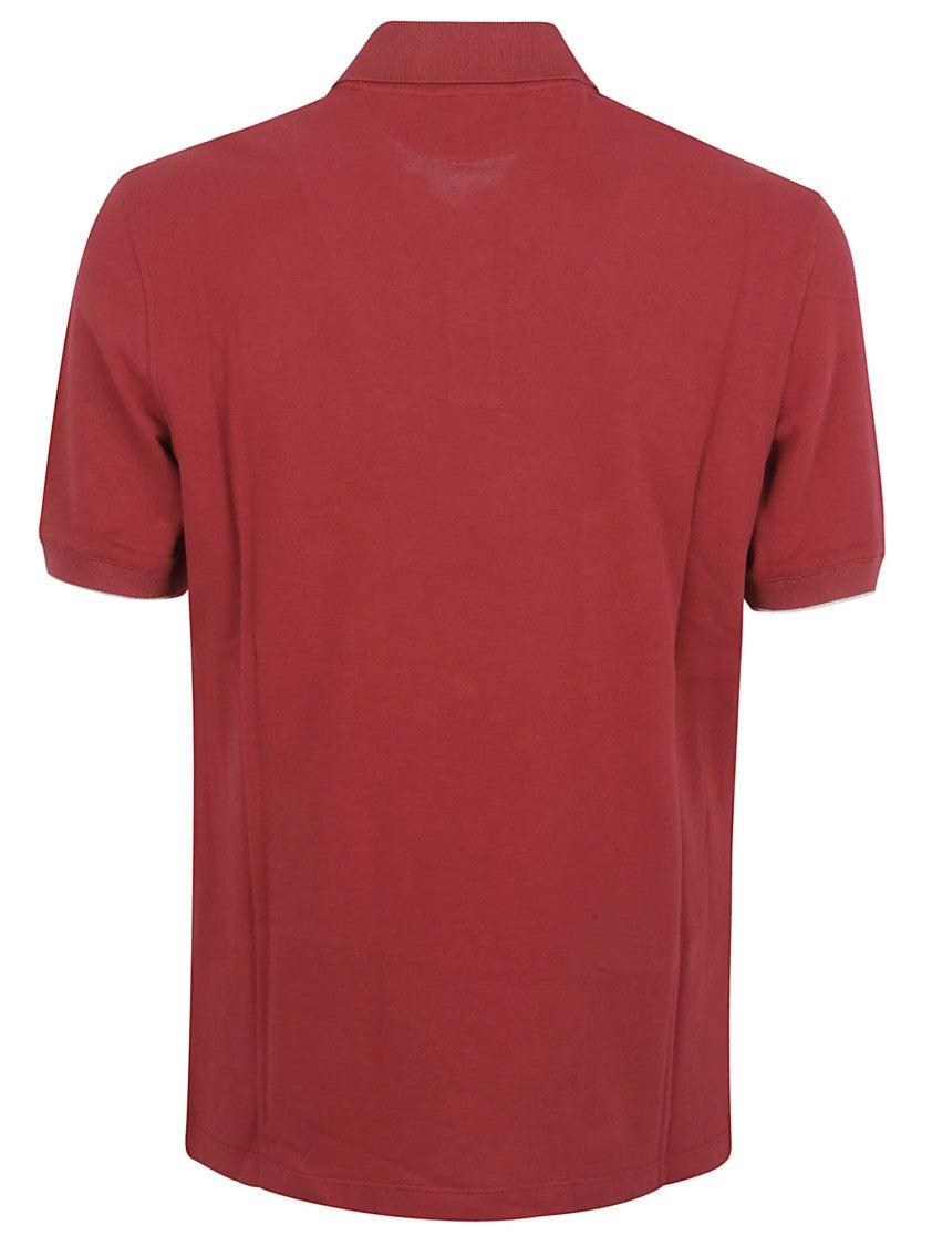 Brunello Cucinelli Rich Red Polo Shirt
