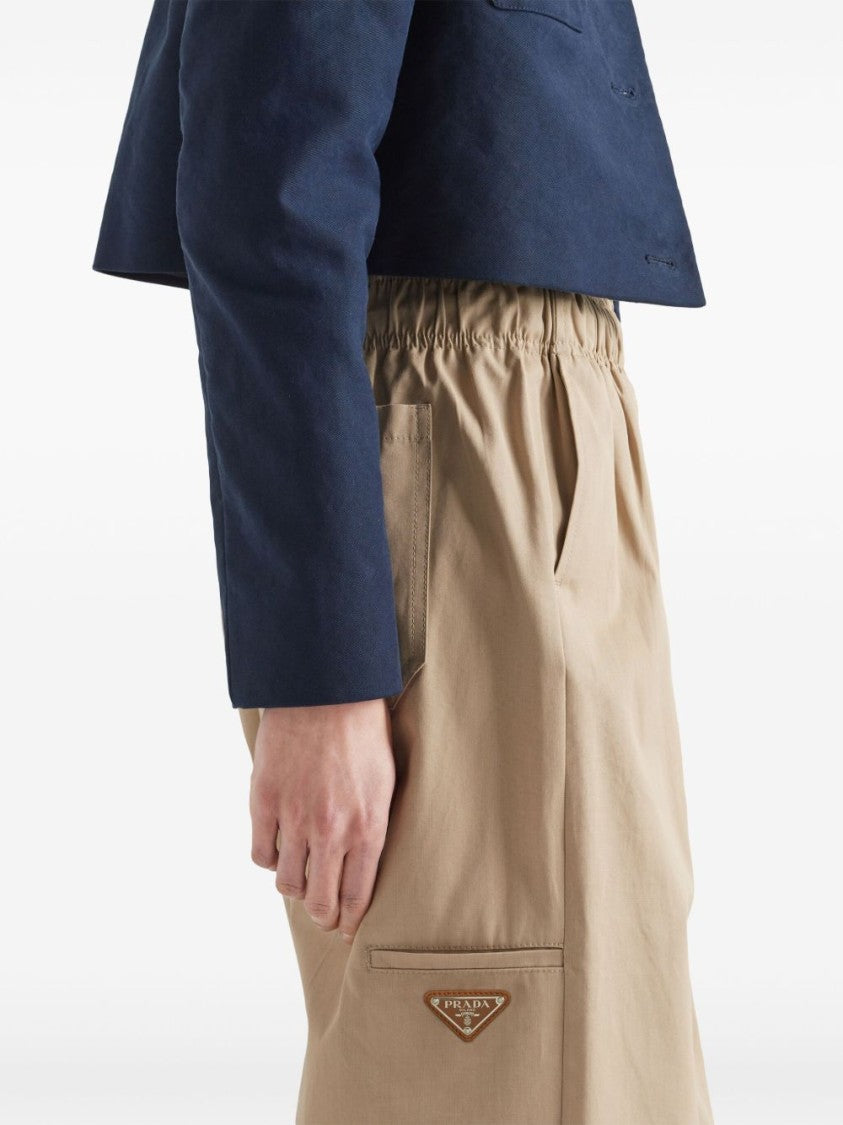Prada Triangle Logo Trousers