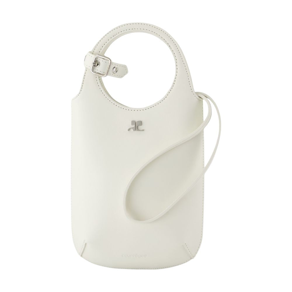 Courrèges Slim Holy Purse - Leather - White