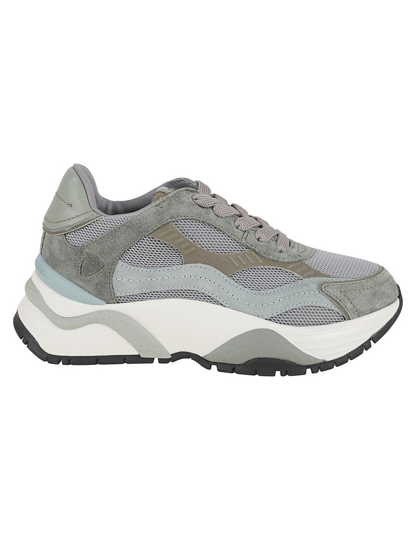Philippe Model Layered Sneakers With Sculpted Sole