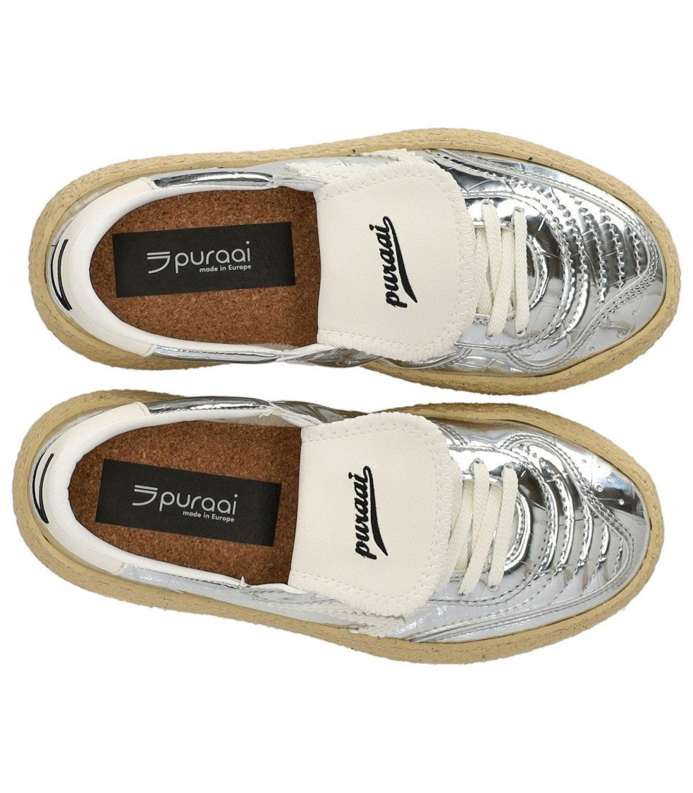 Puraai 4.05 Polly Cocco Silver Sneaker