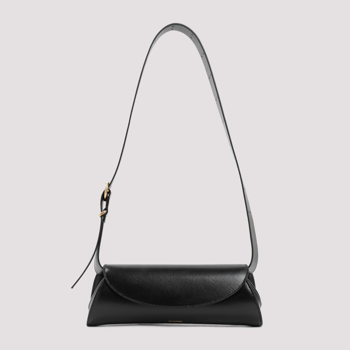 Jil Sander Black Leather Cannolo Bag