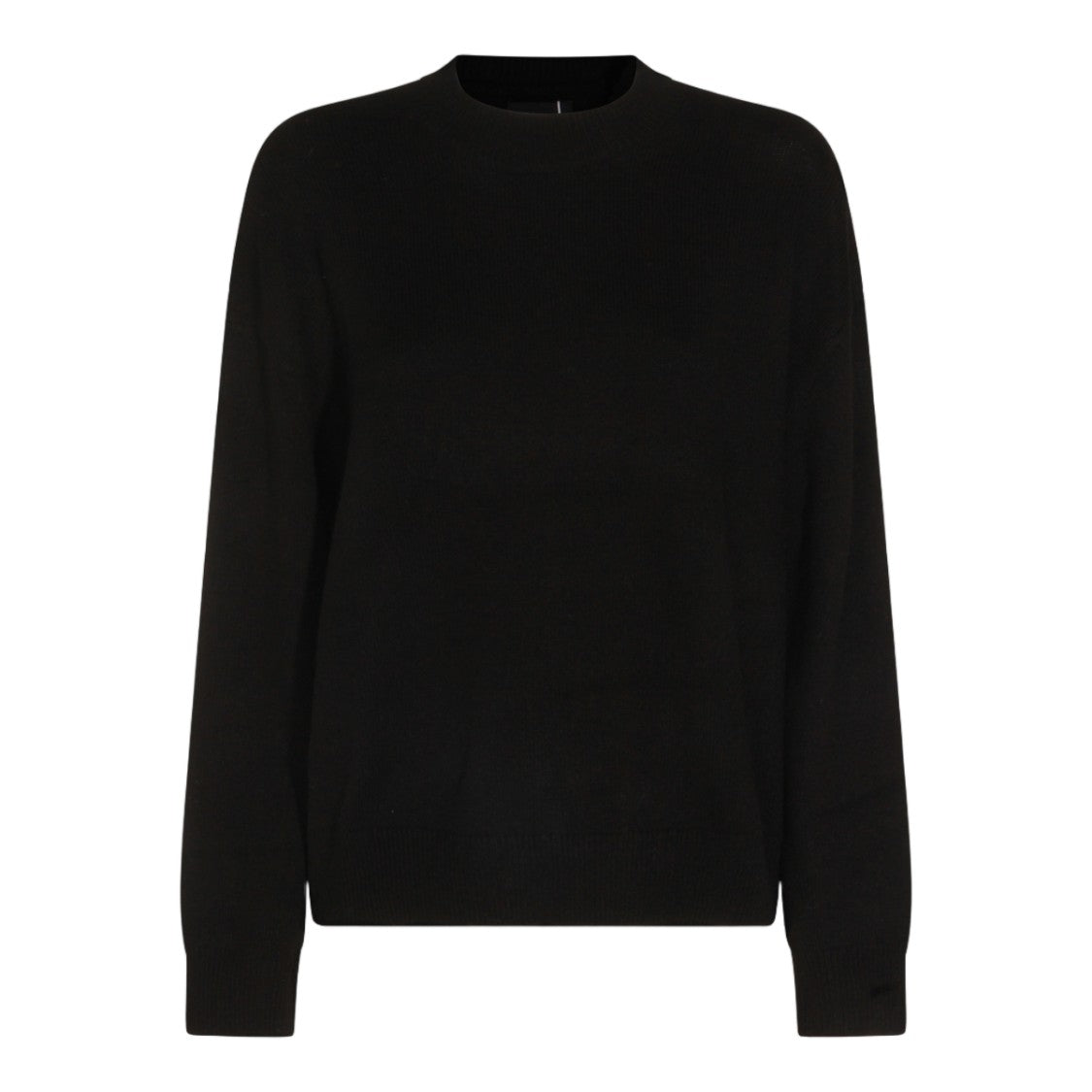 Anine Bing Fine-Knit Crew Neck Sweater With Ribbed Details
