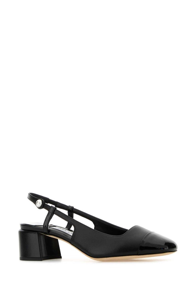 Jimmy Choo Black Nappa Leather Elisa Pumps