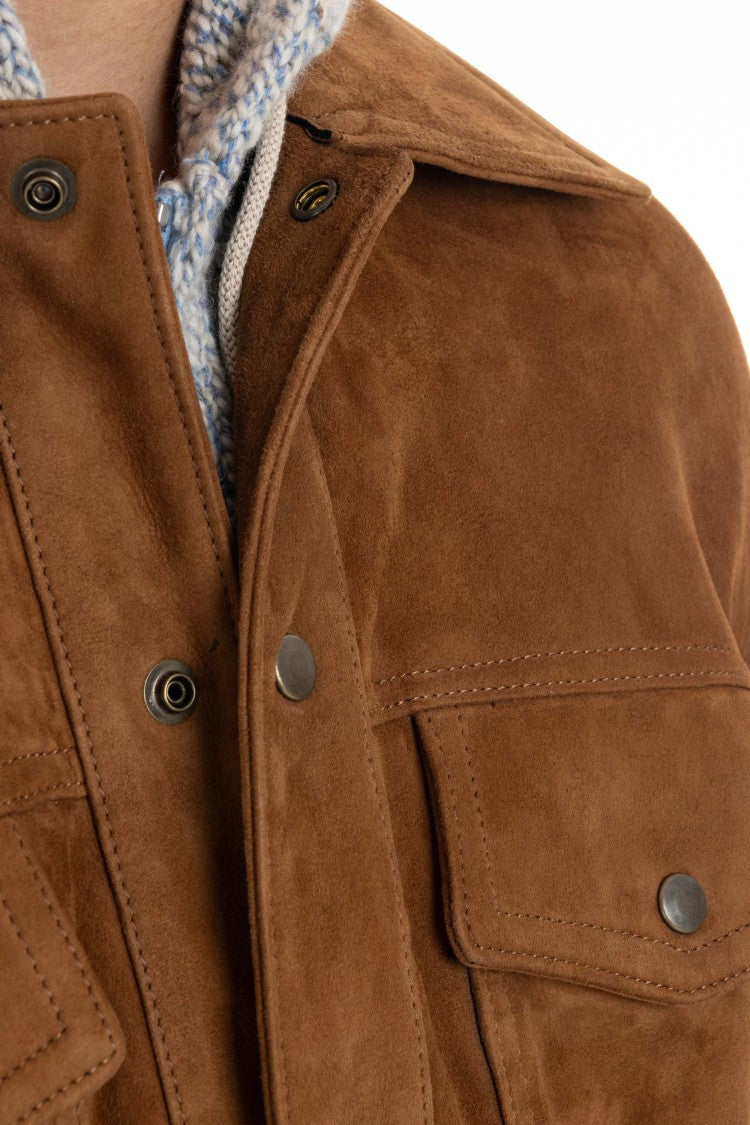 Salvatore Santoro Suede Trucker Jacket