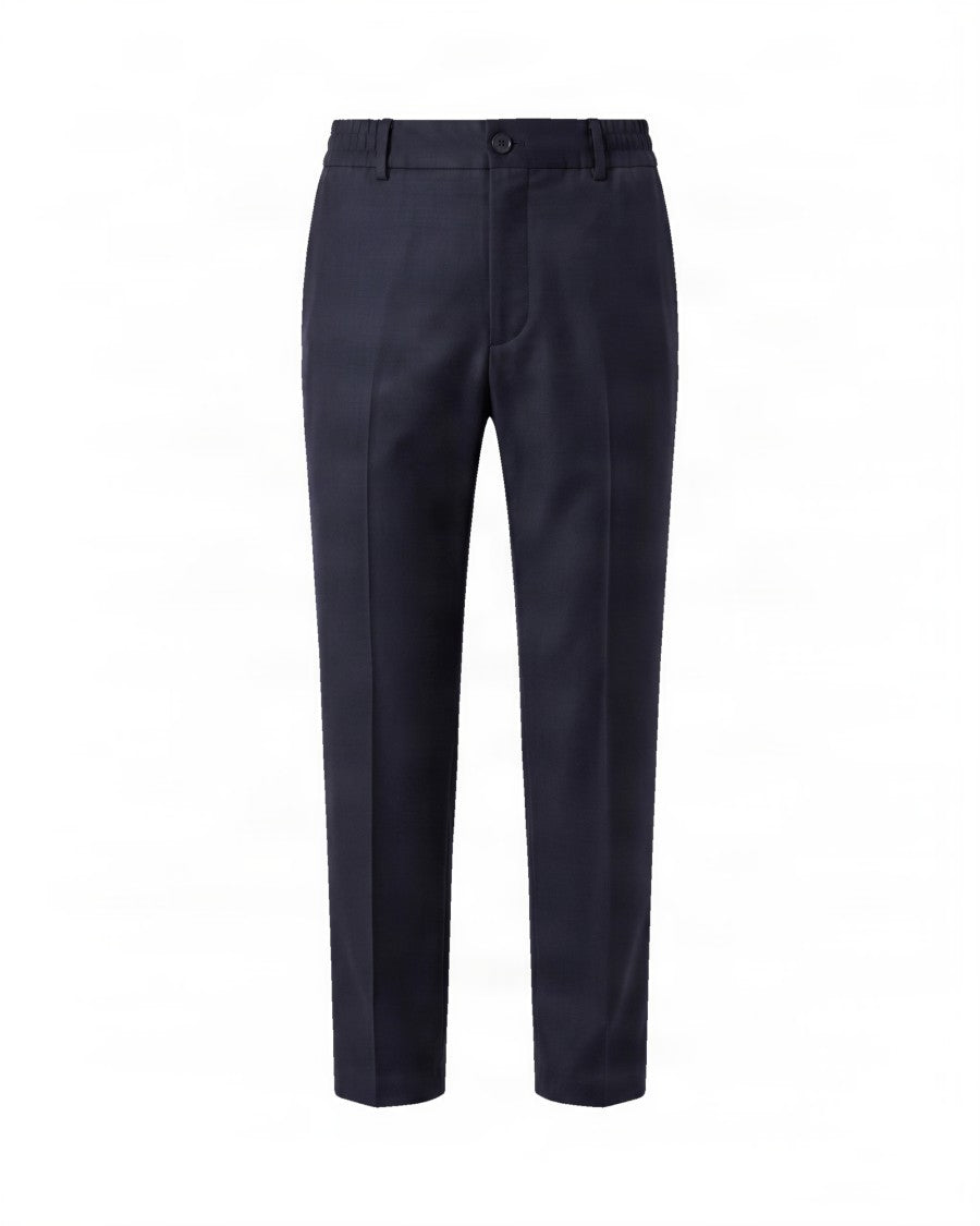 Boss Tapered Leg Formal Trousers With Front Pleats