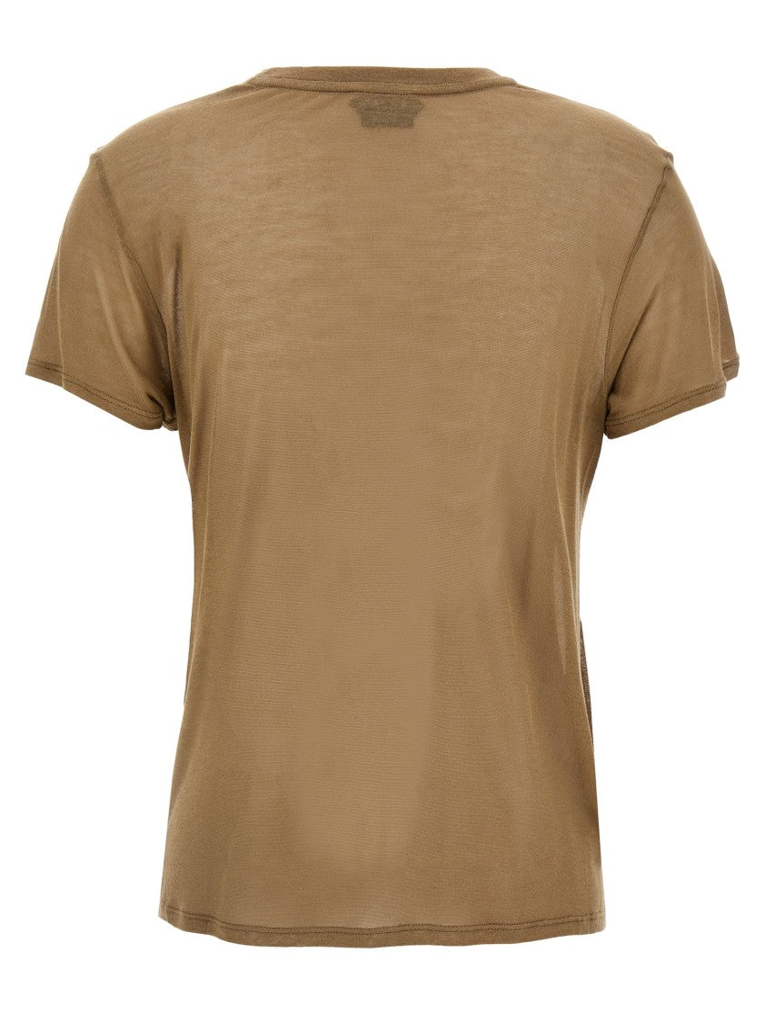 Tom Ford Bamboo Viscose T-Shirt With Front Metal Logo