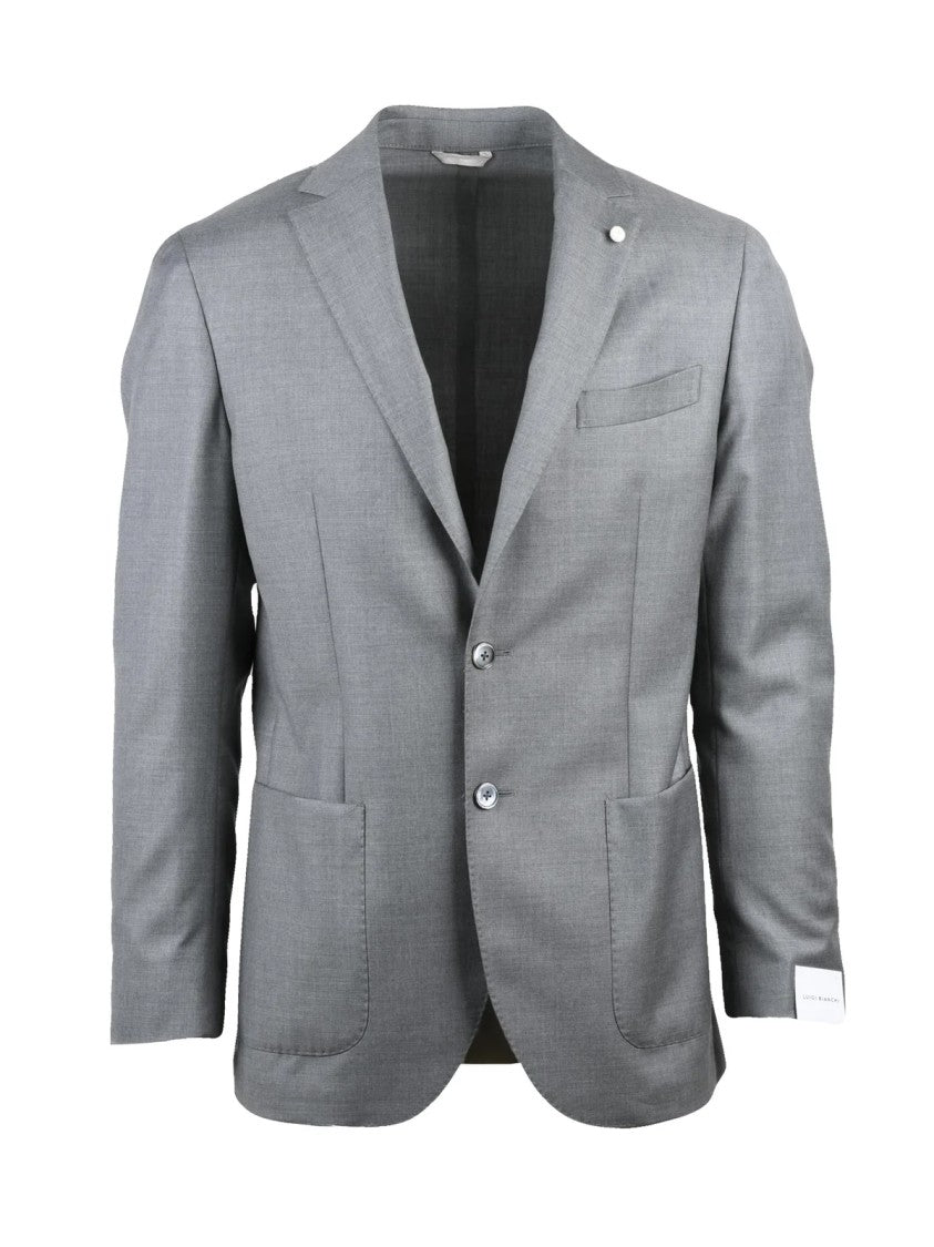 Luigi Bianchi Virginia Wool Rounded Jacket With Classic Two-Button Closure