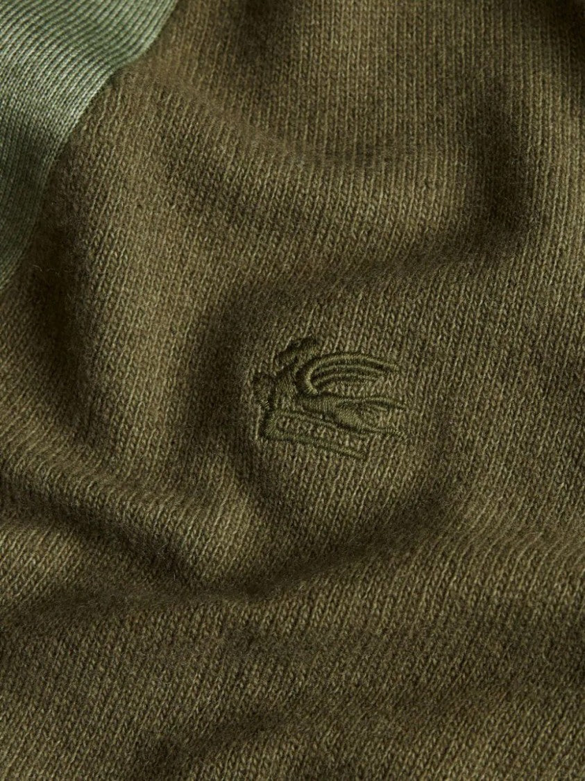 Etro Casual V-Neck Cardigan With Textured Wool Composition