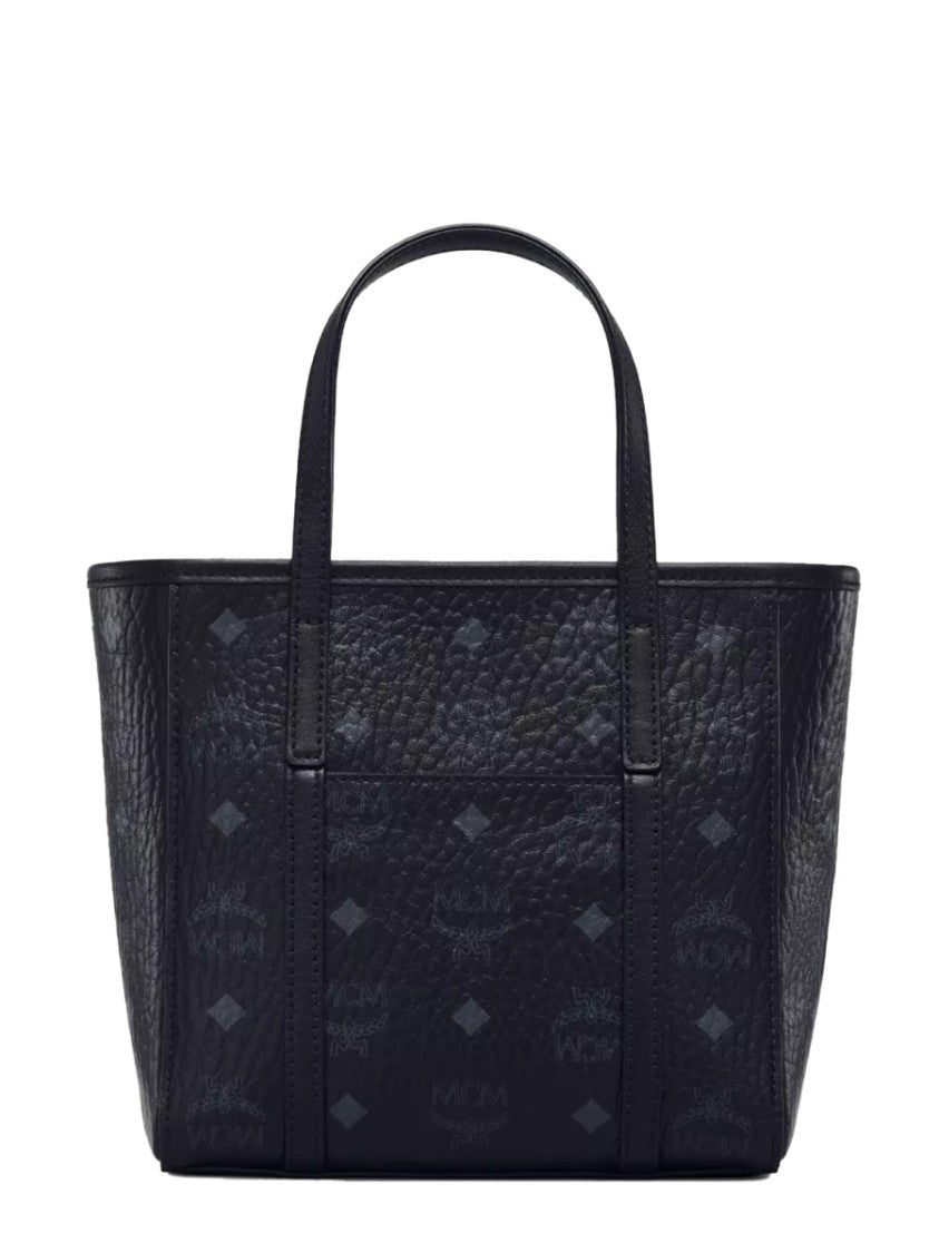 Mcm Textured Black Shoulder Bag