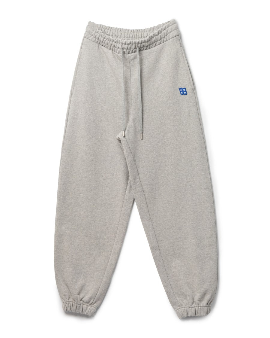 Adererror Mid-Rise Grey Pants With Mini Logo