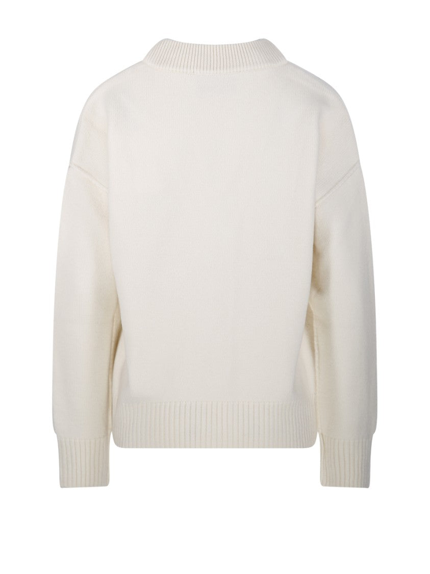 Ami Adc Cardigan V Neck Felted Merino