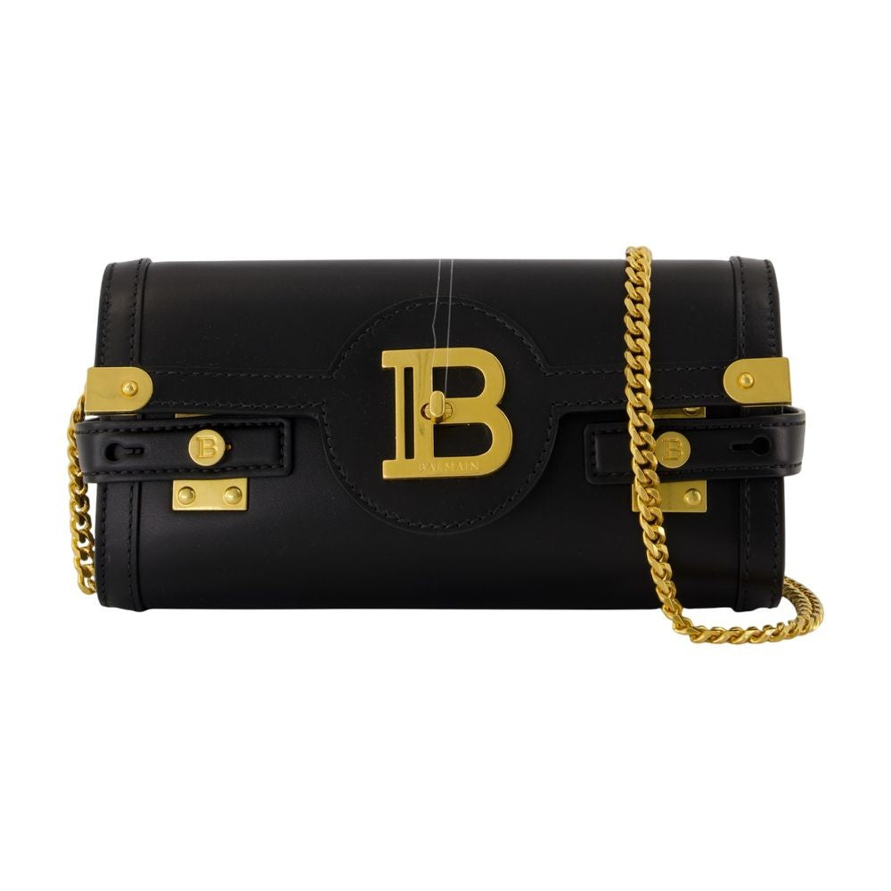 Balmain B-Buzz 23 Clutch - Leather - Black