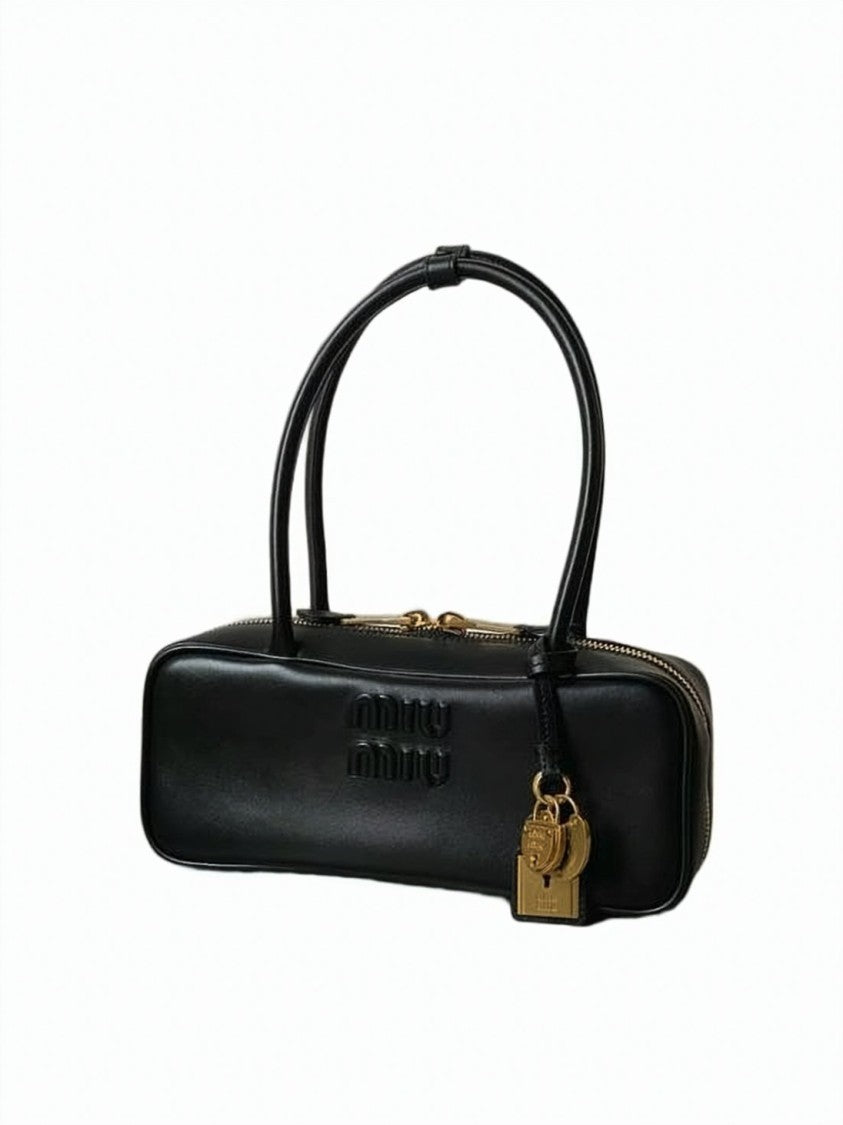 Miu Miu Smooth Calf Leather Tote Bag
