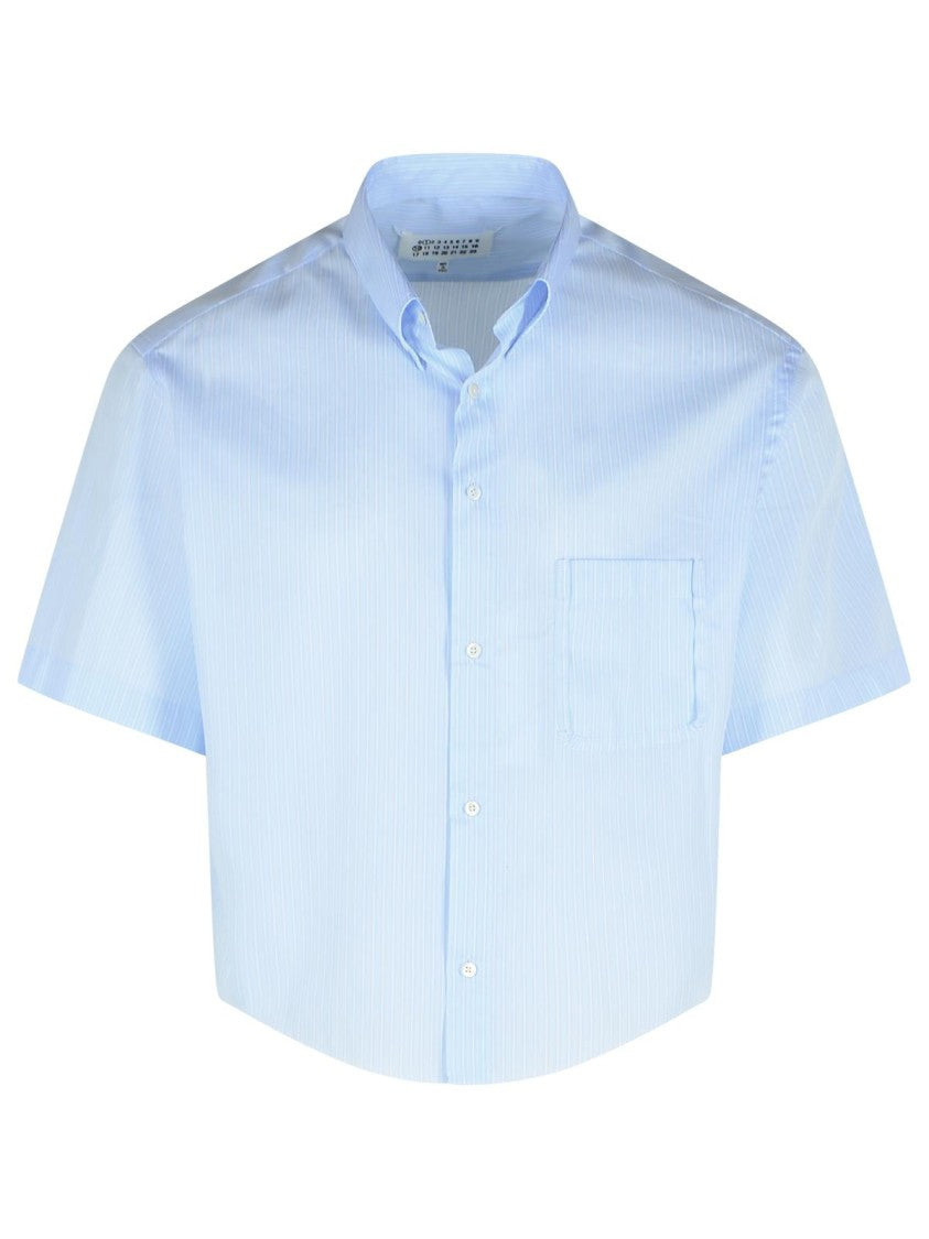 Maison Margiela Light Blue Cotton Shirt