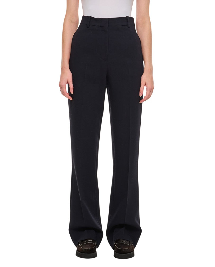 Golden Goose Viscose And Wool Crepe Relaxed Pants