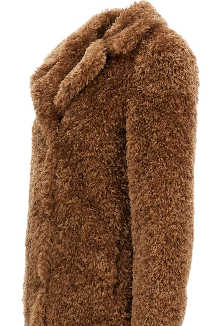 Herno Brown Faux Fur Lapels Coat