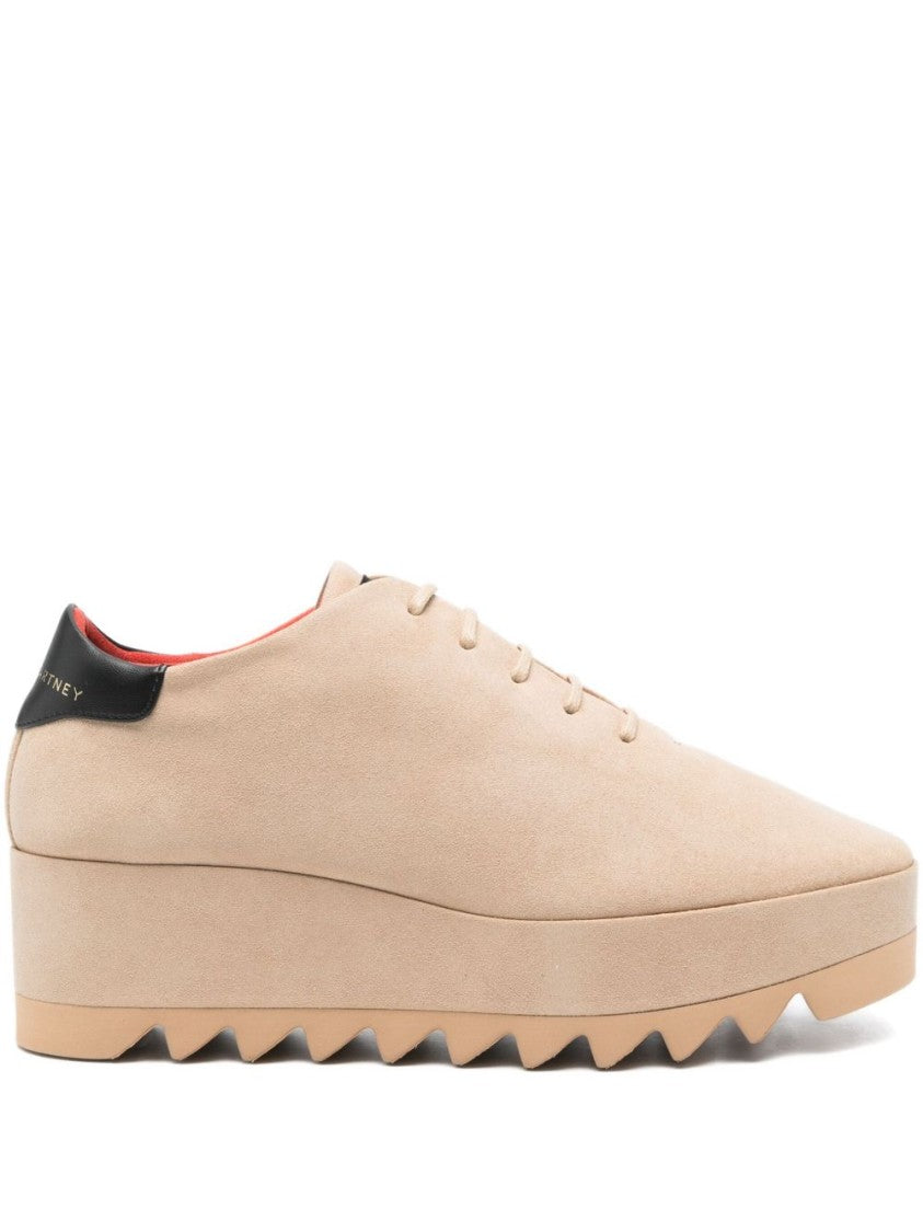 Stella Mccartney Beige Sneakers With Platform Sole