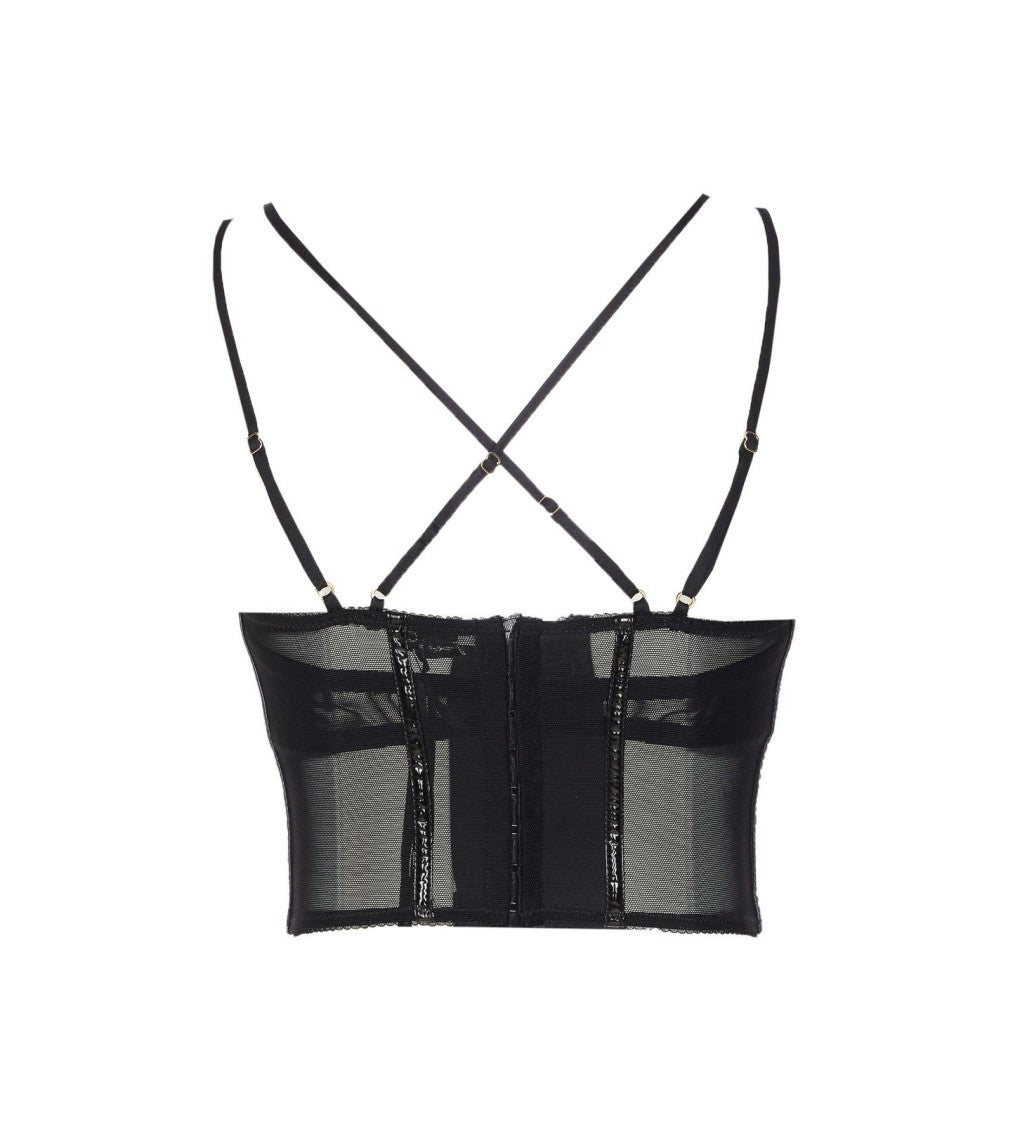 Elisabetta Franchi Classic Black Top With Flattering Silhouette