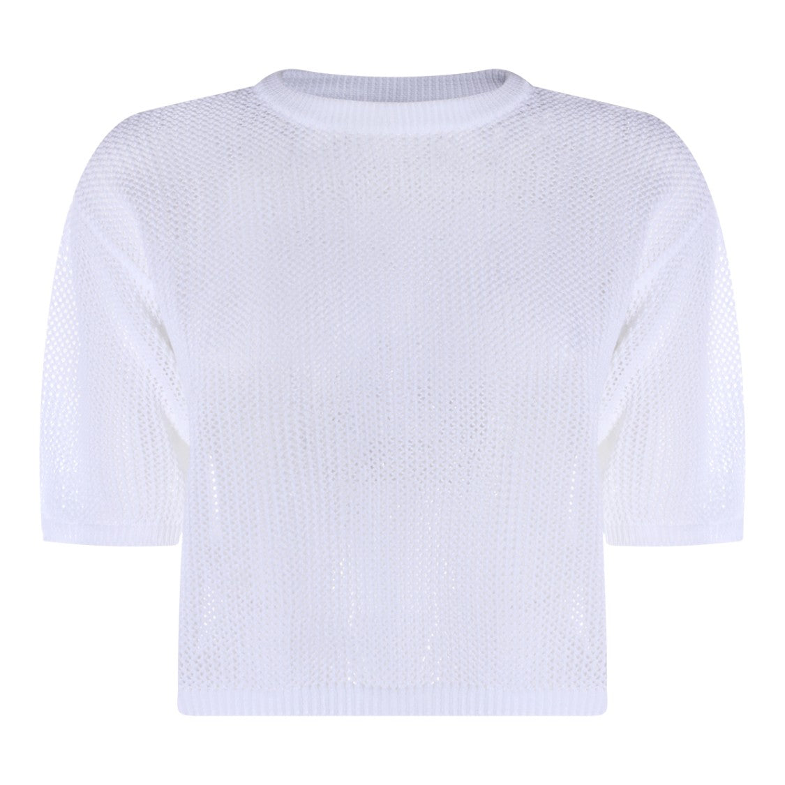 Antonelli Firenze Loose Weave Knit Sweater With Ribbed Trims