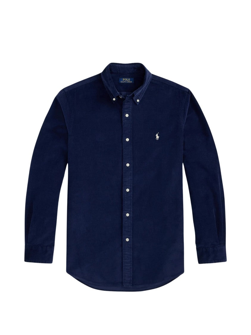 Polo Ralph Lauren Navy Blue Long Sleeve Sport Corduroy Long-Sleeve Shirt