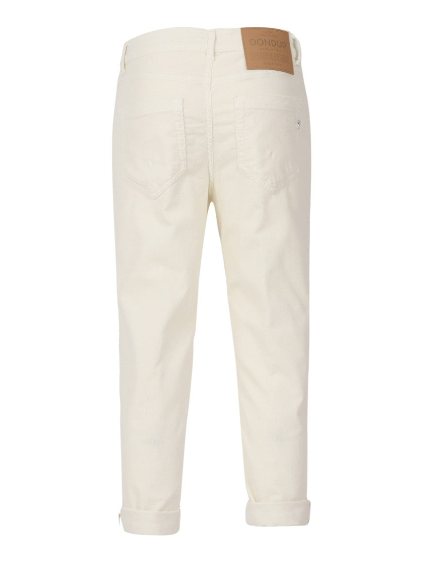 Dondup High-Waisted Tailored Pants With Decorative Buttons