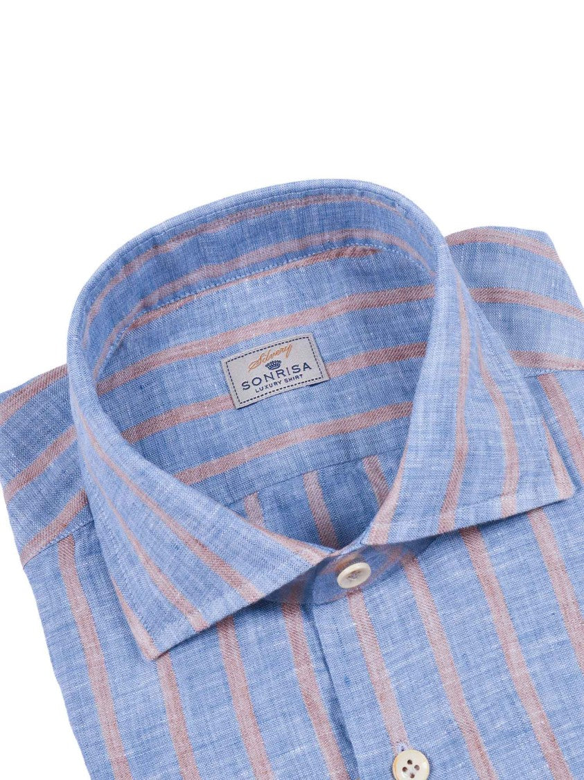 Sonrisa Lightweight Striped Casual Shirt
