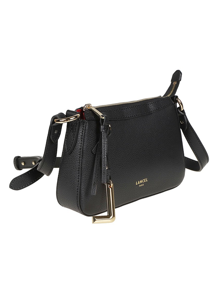 Lancel Faubourg Mini Top Zip Cow Leather Shoulder Bag