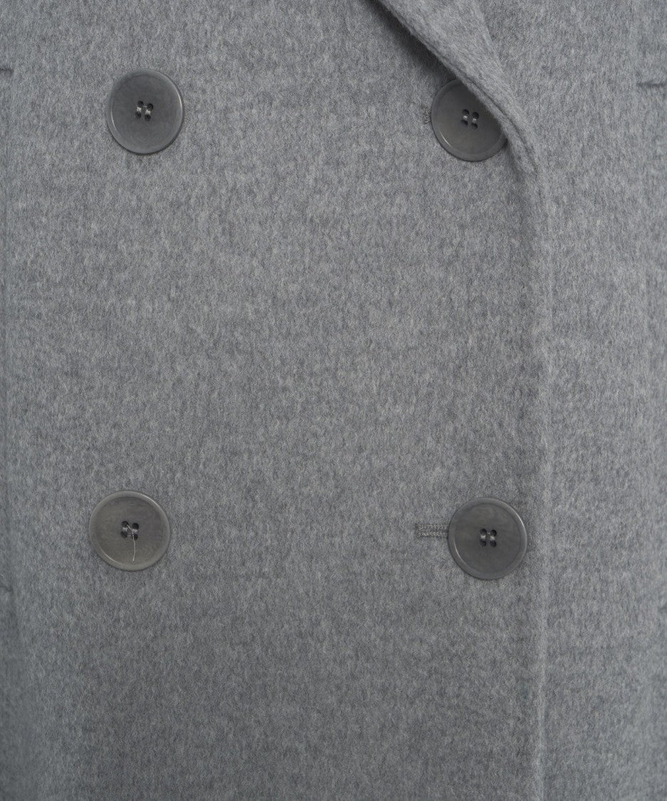 Max Mara Double-Breasted Coat In Soft Virgin Wool