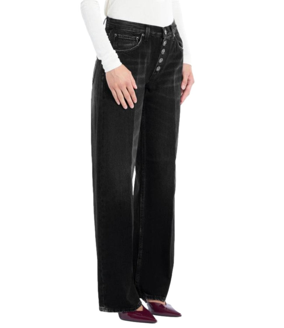 Dondup Straight-Leg Denim Jeans With Mid-Rise Waist And Timeless Appeal