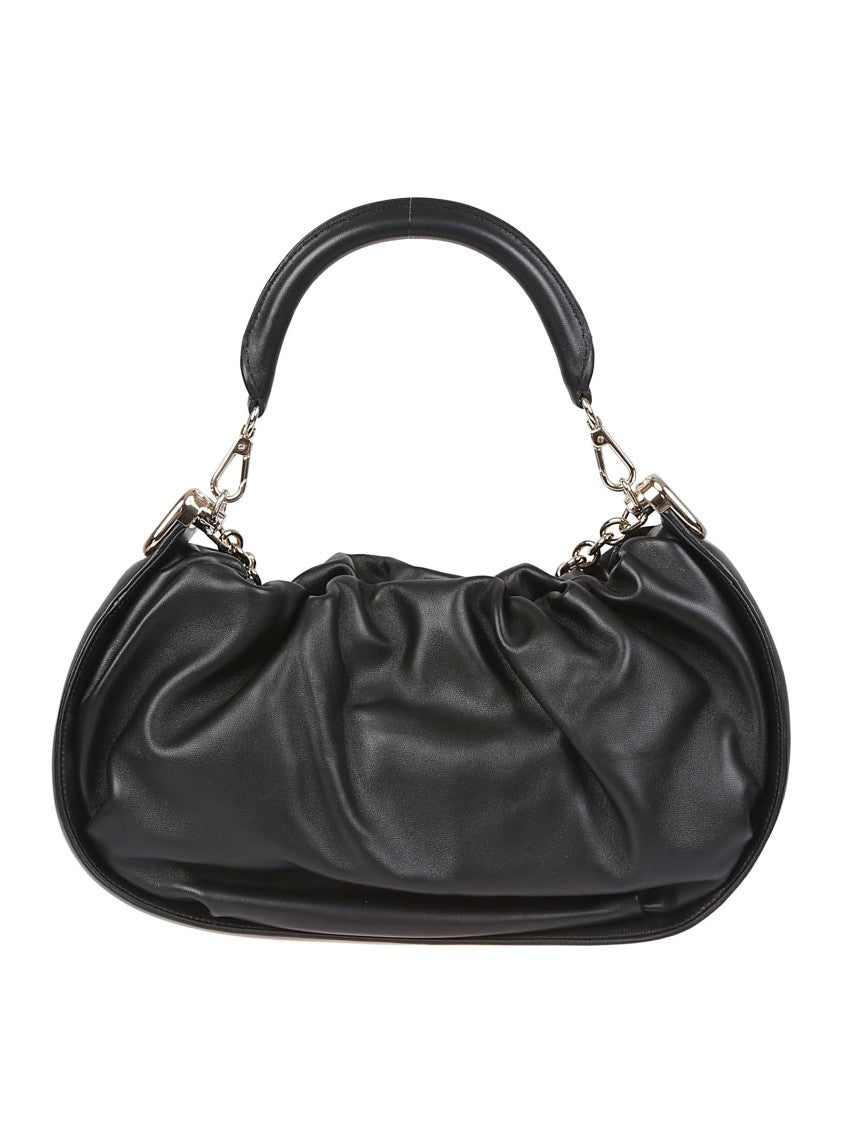 Roger Vivier Gathered Lambskin Handbag With Structured Handle