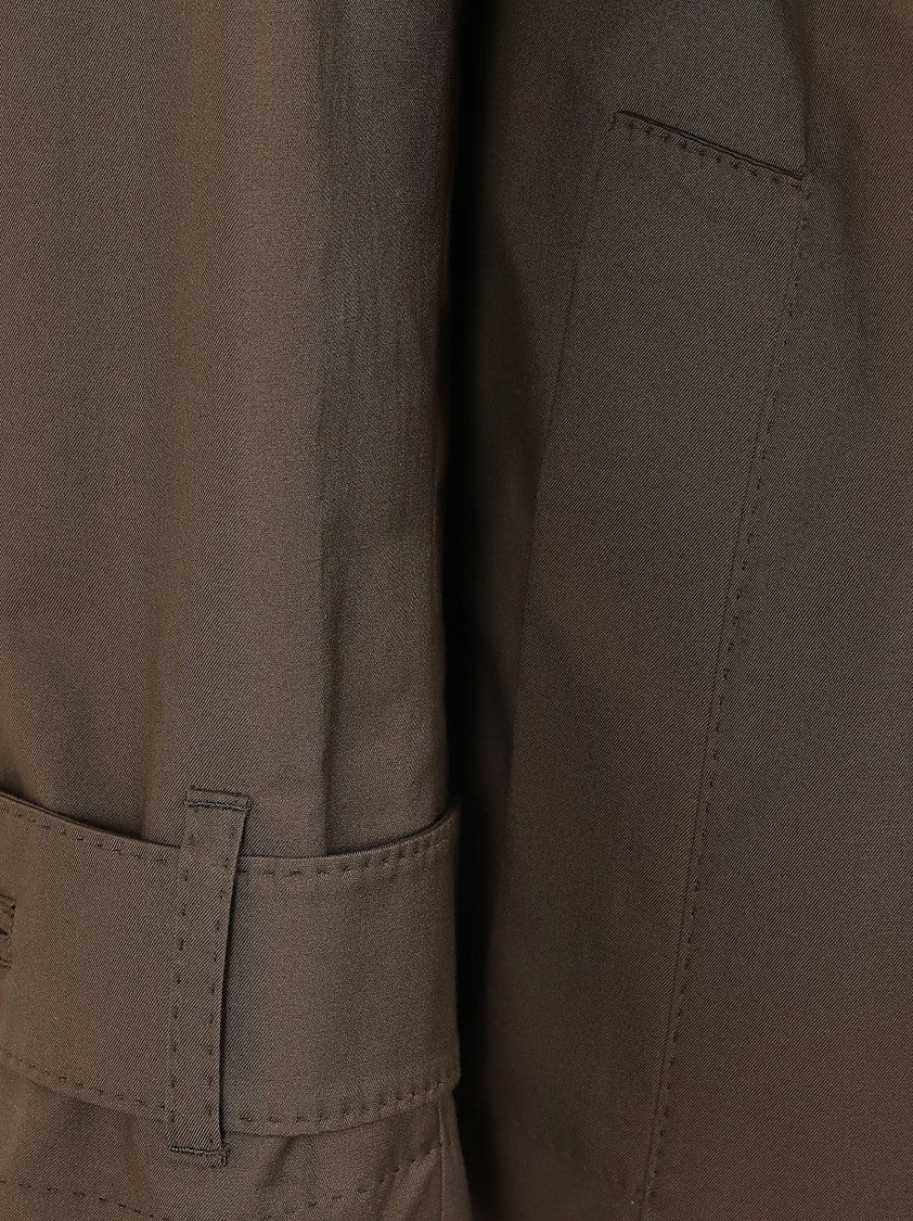 Max Mara Olive Green Mtczeno Trench Coat