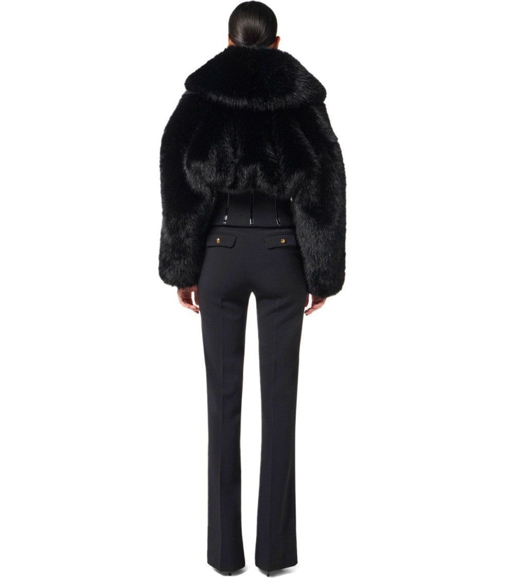 Elisabetta Franchi Flare Black Pants